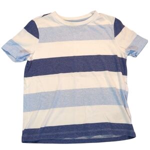 🍁2/$7🍁OLD NAVY Blue and White Striped Short Sleeve Shirt